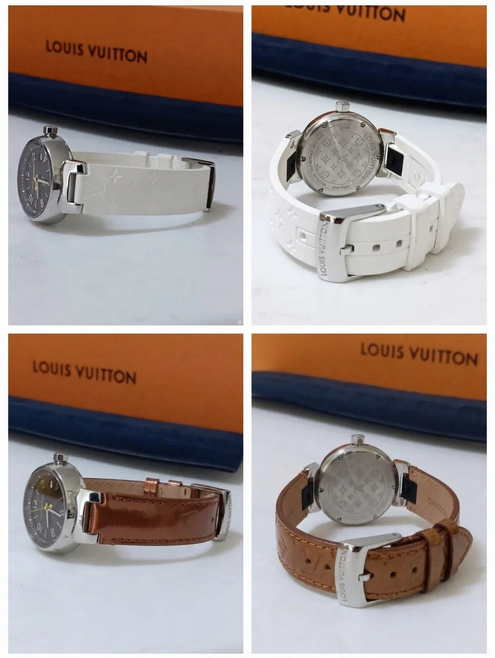 Louis Vuitton Tambour 27mm Q1211 Watch w/ 2 Bands Set ✨️ LIKE NEW